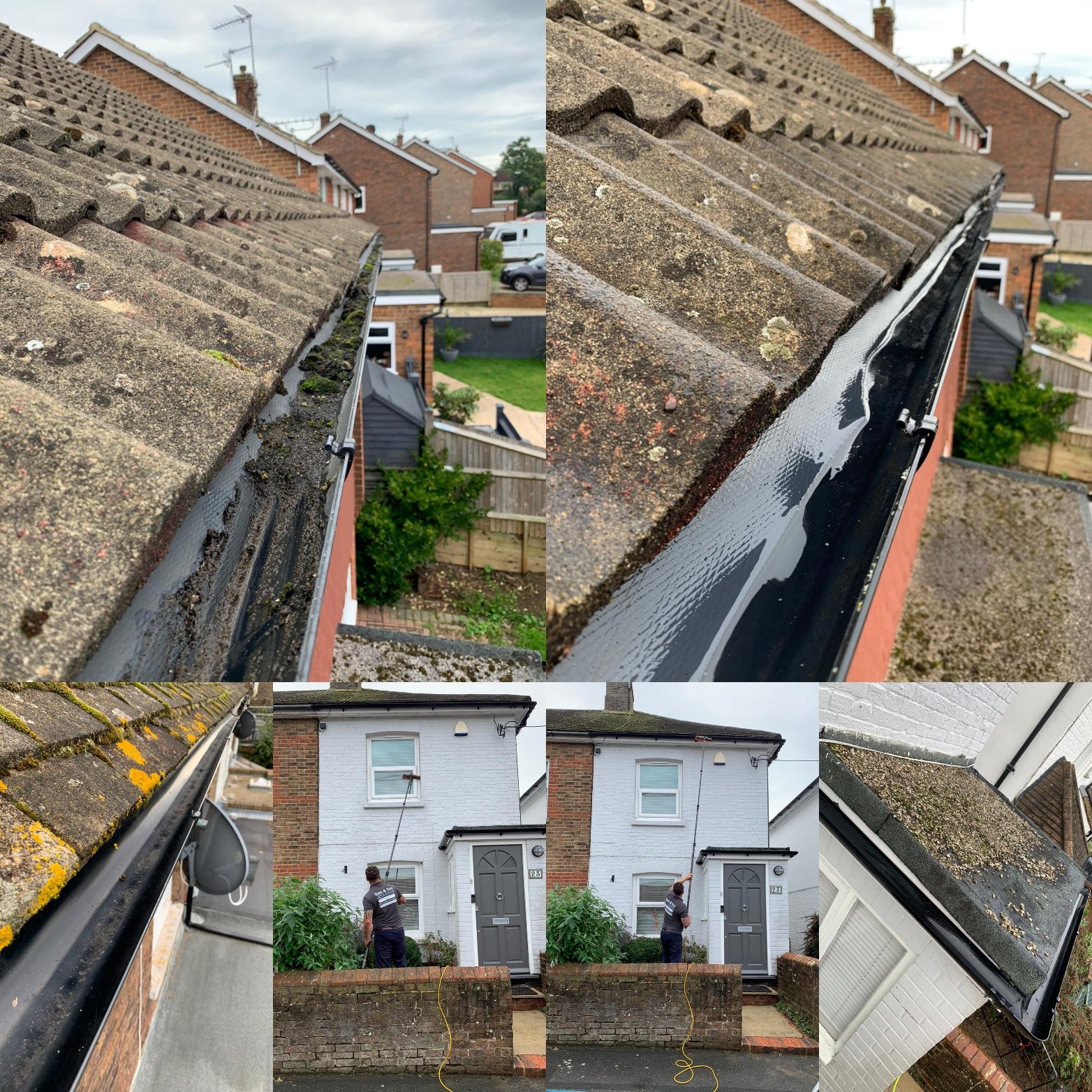Gutter and window cleaning