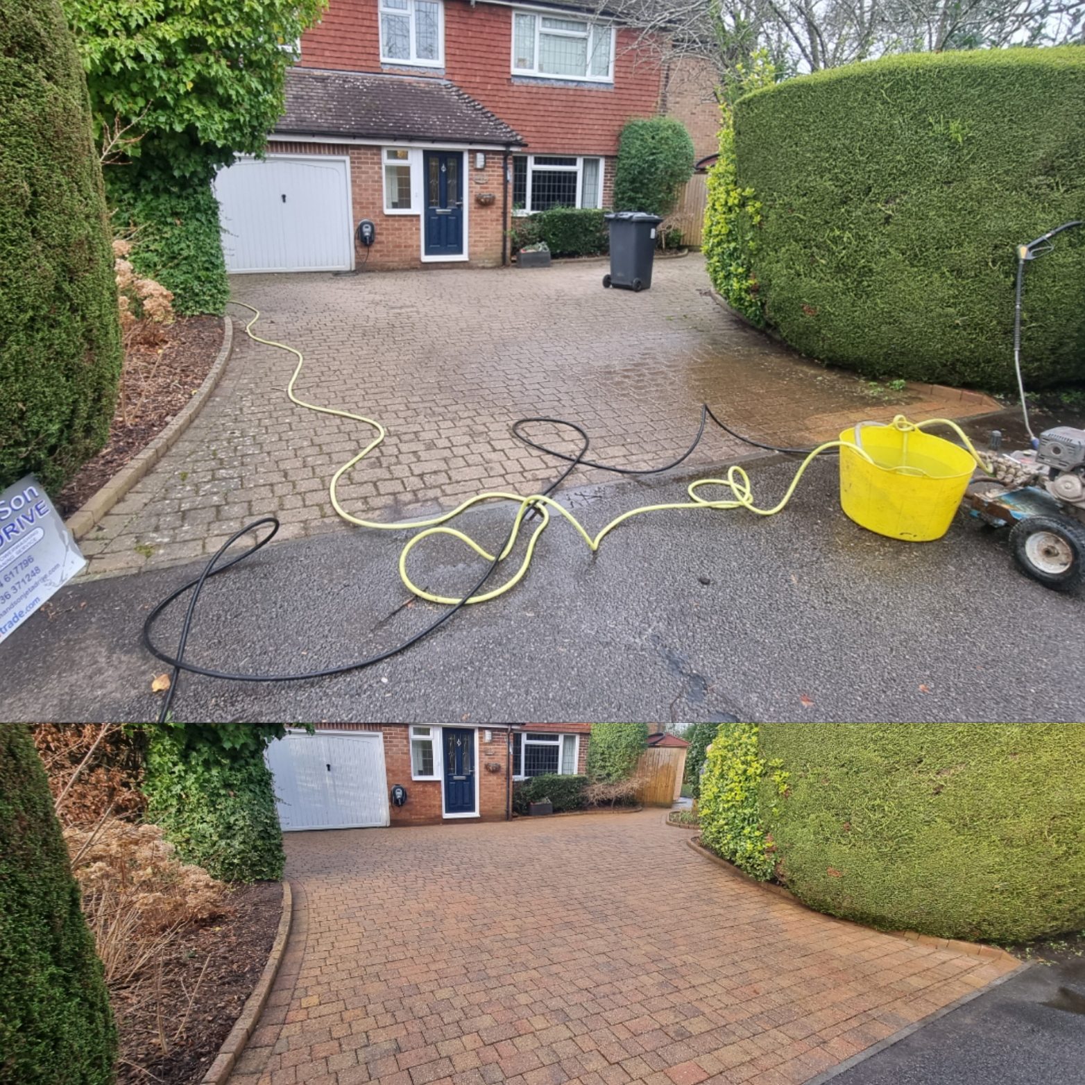 Driveway cleaning & weedkill